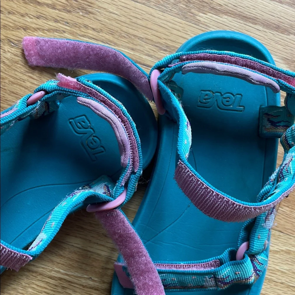 Teva Kids Teal Unicorn Sandals - Picture 10 of 12